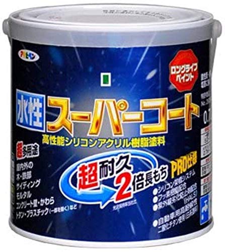 アサヒペン ペンキ 水性スーパーコート 水性多用途 ウィニーグリーン 0.7L