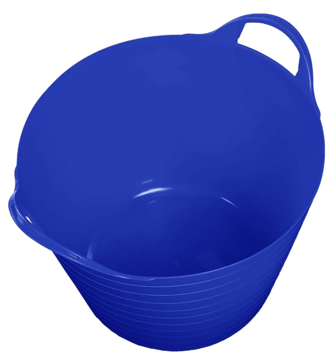 Flexi Tub – Heavy Duty Flexible Bucket, Rubber Bucket & Garden Trug for Gardening, Cleaning, Storage | Multi-Purpose Flexi Tubs Garden Bucket (Dark Blue, 14 Ltr)