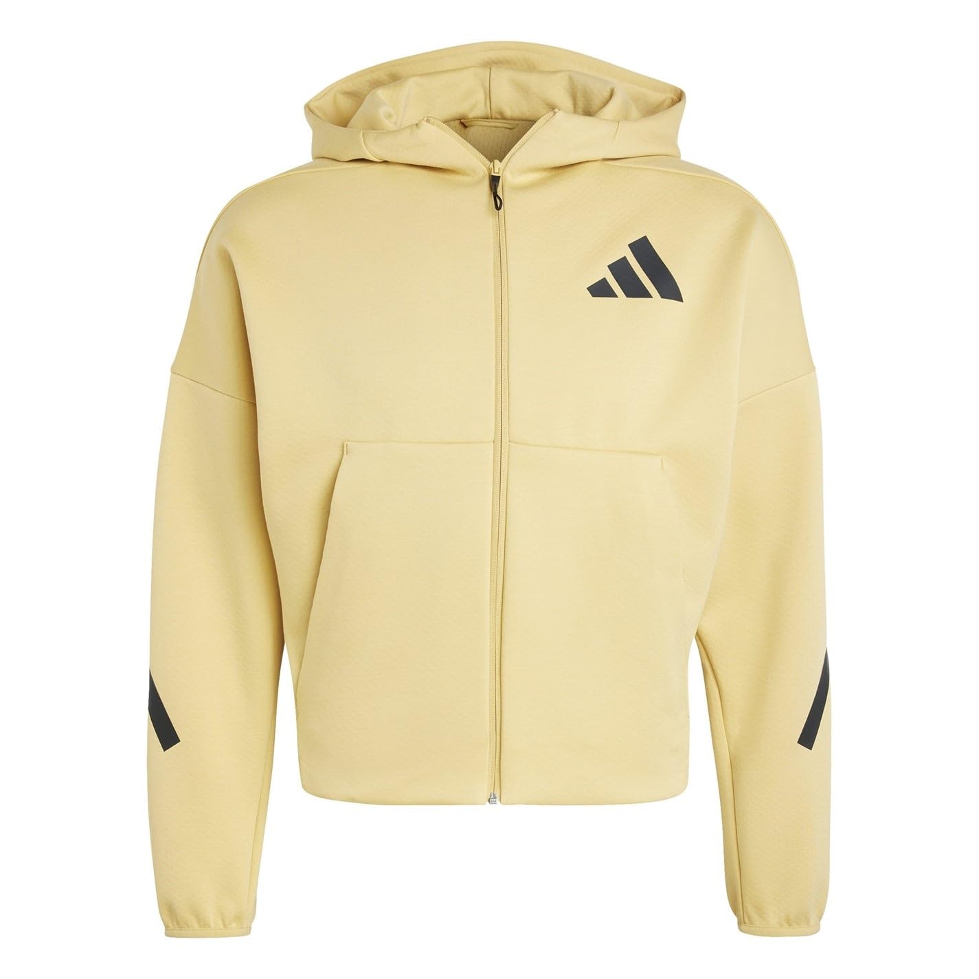 adidas Womens Z.N.E. Full Zip Hoodie Oat M