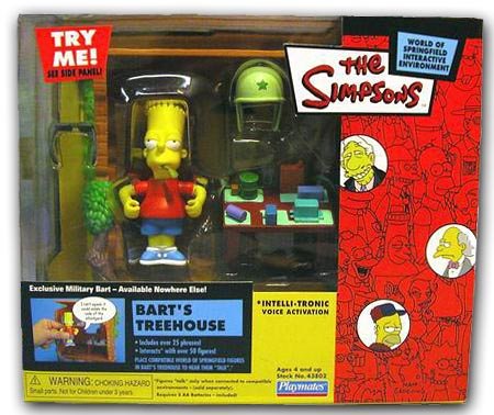 Buy The Simpsons Series 12 Playset Bart's Treehouse with Military