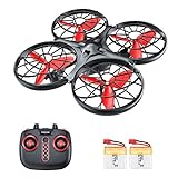 Tomzon D15 Hand Operated Mini Drone, Infrared Induction, Anti-Collision RC Quadcopter, 360° Flips UFO Drone Flying Toy, Hand Controlled Drone for Boys and Girls, 2 Batteries