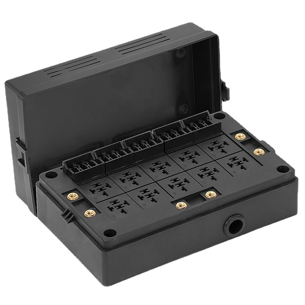 Caja de relés universal de 12 V para coche, soporte de relé con 10 ranuras, portafusibles ATC con 15 ranuras, 500398177