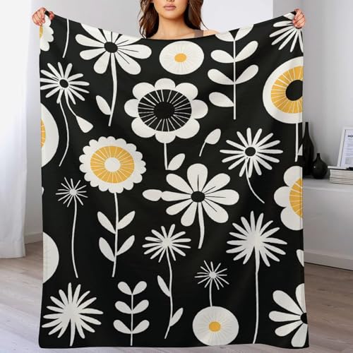 Couverture douce et chaude à fleurs 127x177cm pour canapé - 8
