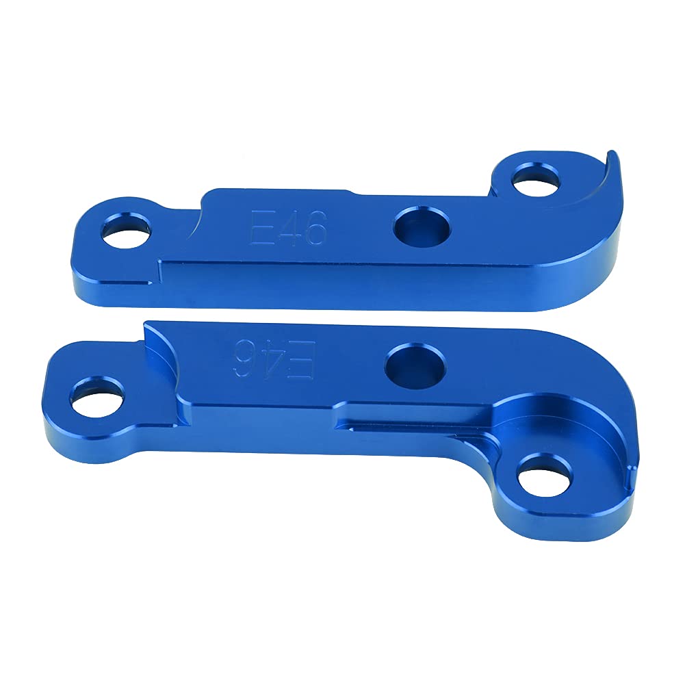 Kit de ángulo E46, Kit de ángulo de Dirección E46, Modificación del Sistema de Suspensión, Kit de Adaptador de Bloqueo de Deriva de Ajuste de Potencia de Aluminio, ángulo de Giro (Azul)