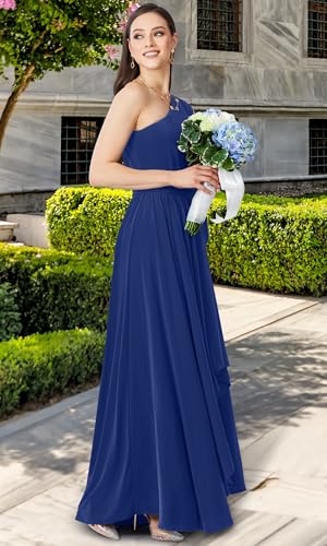 Image of KOH KOH Womens One Shoulder Cocktail Bridesmaid Wedding Guest Maxi Dress