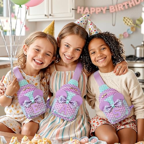 Image of Sling Bag for Girls Gift, Toddler Girl Toys, Blue Purple R | Cute Design, Adjustable Strap, Premium Durable Materials, Ideal Gift for Girls 4-6 for Birthdays, Christmas & Holidays