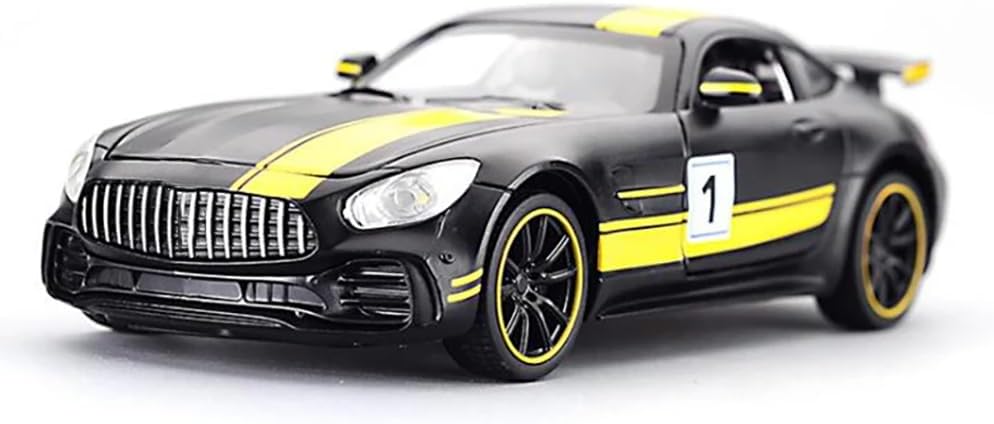 1:32 AMG GTR Toy Car Die Cast Metal Toy Car for Kids Light Soun Pull Back Openable Door
