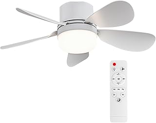 Socket Breeze Socket Fan Light with Remote Control, Portable Small Ceiling Fans with Lights for Bedroom, Kitchen, Living Room, with Dimming Function, 1000 Lumens, Screws into E26/E27