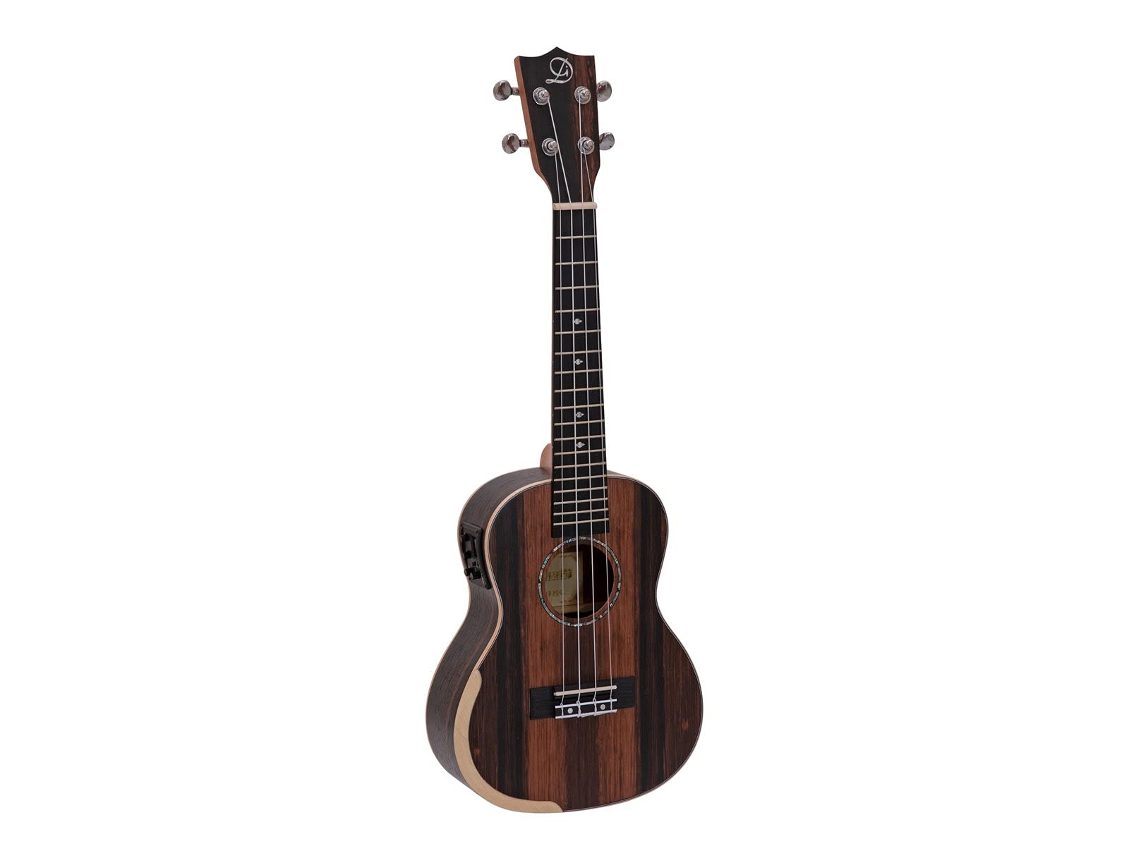 DIMAVERY UK-800 Concert Ukulele, Ebony | Konzert-Ukulele mit Tonabnehmer