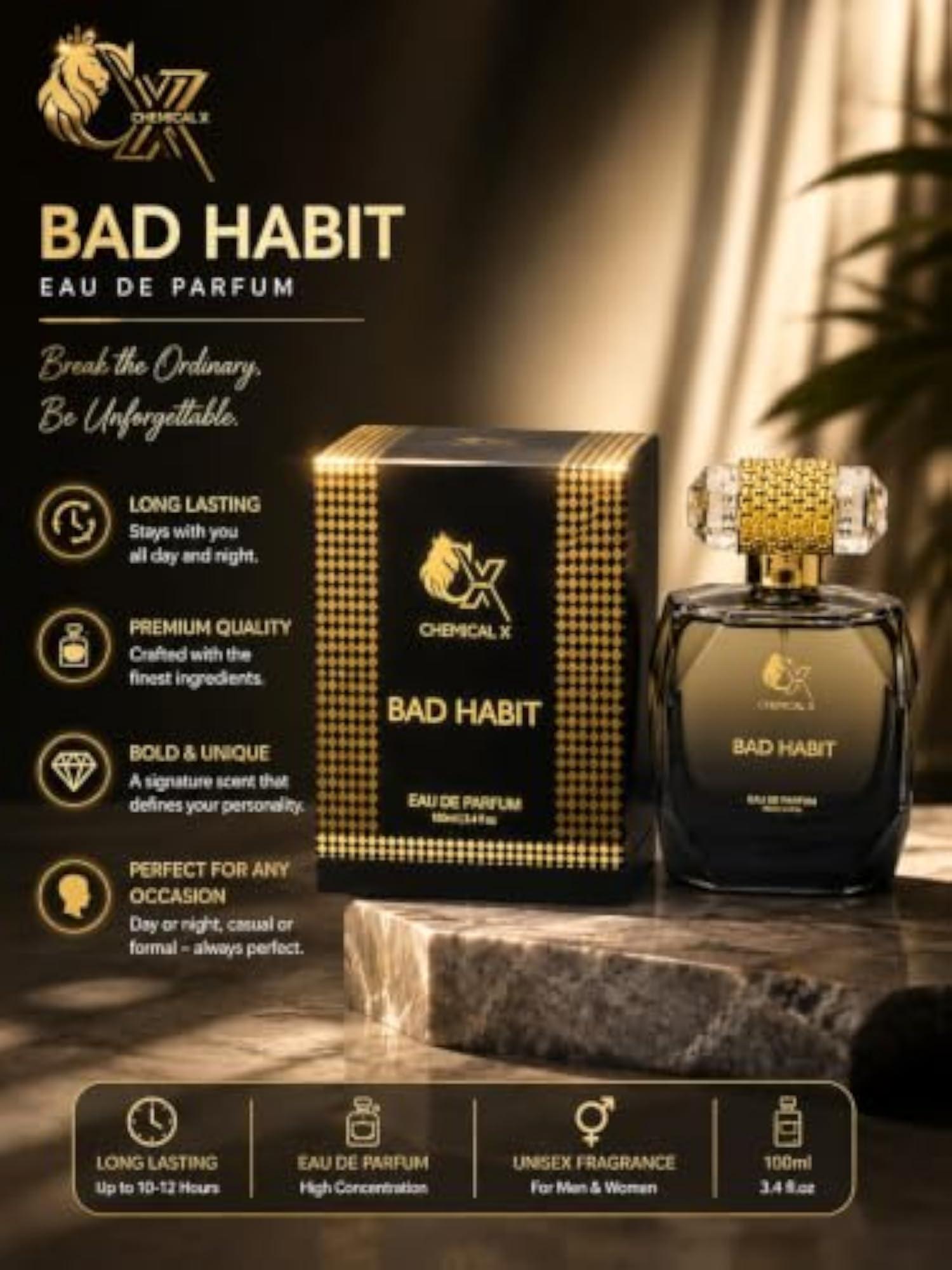 Bad Habit Eau de Parfum for Men & Women 100ml