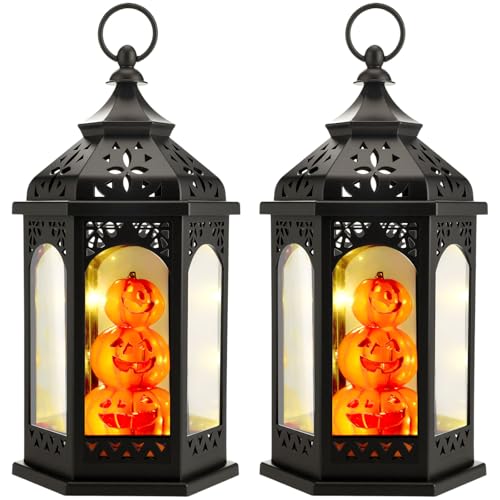 Lanterne d'Halloween extérieure pour illuminer votre déco de table et entrée de maison