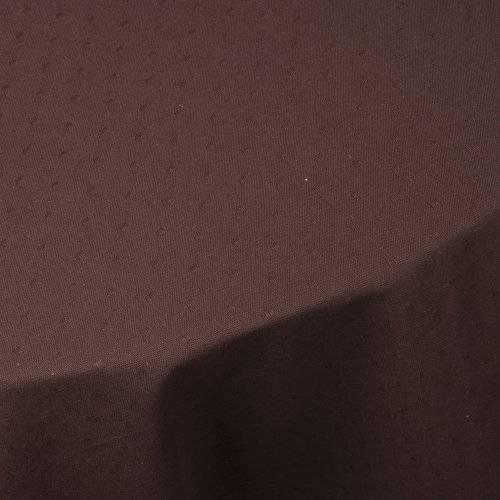 Now Designs 70-Inch Round Basic Tablecloth, Chocolate
