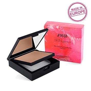Buy Nykaa SKINgenius Skin Perfecting & Hydrating Compact - Cosy Chestnut 04 Online at Low Prices in India