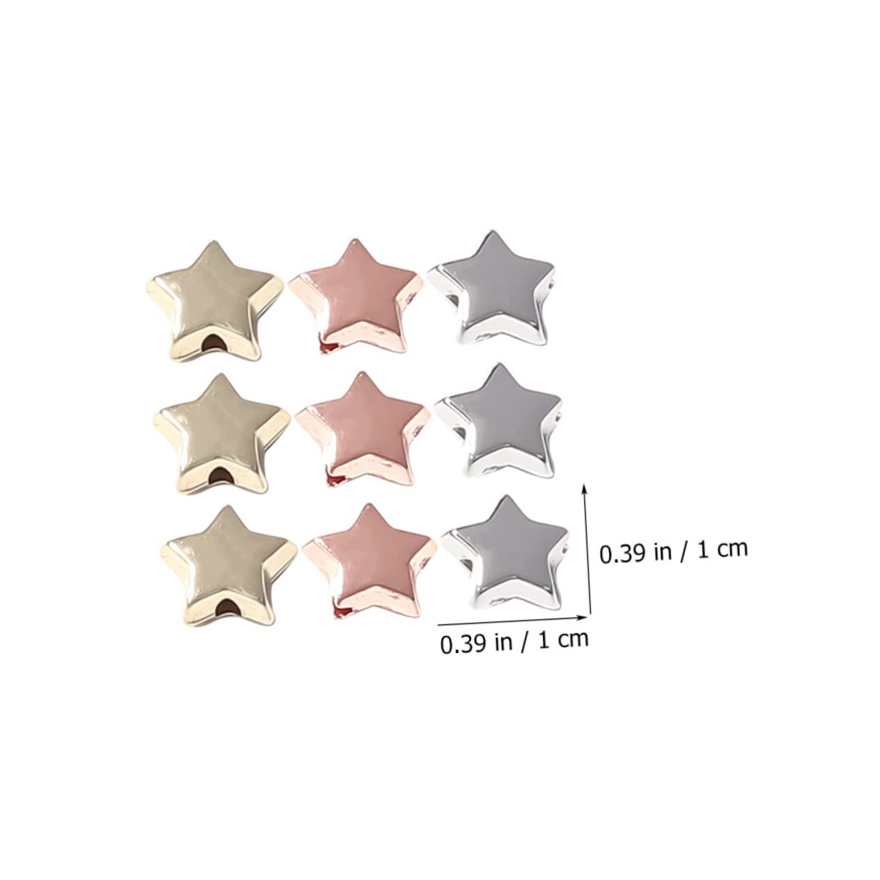 NUOBESTY 1200stücke Sternperlen Bunte Ccb Schmuckperlen Für Armbänder Halsketten Und Kreative Bastelprojekte Als Zwischenperlen Für Einzigartigen Schmuck Pro Packung