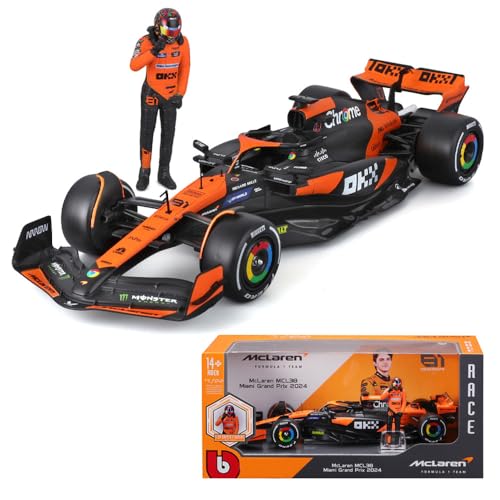 Modelo Colección Auto Diecast 1/24 F1 MCL38 Miami 2024