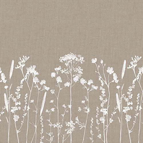 LILENO HOME Mantel lavable por metros, 330 x 140 cm (borde cortado) en lino natural, impermeable, ideal como mantel o camino de mesa para muebles de tienda de cerveza Cover