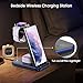 Wireless Charging Station for Samsung, S23 Ultra Fast Charger Station for Galaxy S23/22/21/Z Flip 4/3 Fold 4/3, Wireless Watch Charger for Galaxy Watch 6/5/4/3/Active 2/1/LTE, Buds/Pro/+/Live