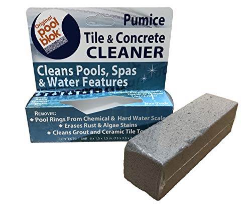 Pool Blok Us Pumice Pb-80 Tile & Concrete Cleaner Pumice Block, Pumice Stone For Cleaning Pools, Spas & Water Features, Pool And Spa Cleaner, Pack Of 12 #TOP1