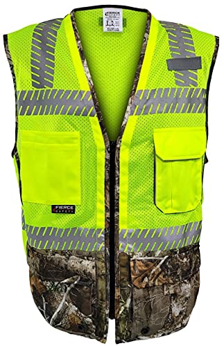 Fierce Safety SU350C Surveyors Class 2 Camouflage Meshed Vest | 100% polyester | breathability | 2X-Large
