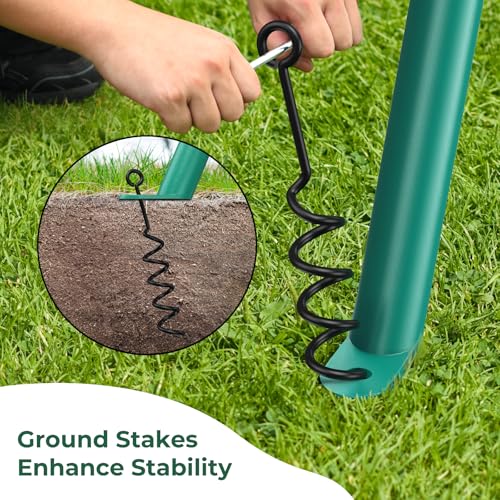 image for Trekassy 440lbs Swing Stand Frame, Heavy Duty Metal Swing Set Frame wi