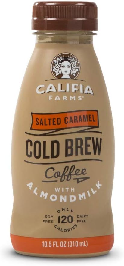 Califa Farms Salted Caramel Iced Coffee with Almondmilk, 10.5 oz