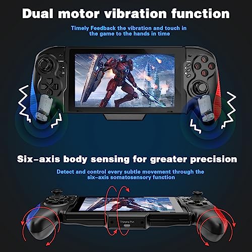 Tingkengse Switch Controller For Nintendo Switch/Oled，One-Piece Joypad Switch Pro Controller For Handheld Mode， Ergonomic Design With 6-Axis Gyro Dual Motor Vibration #TOP2