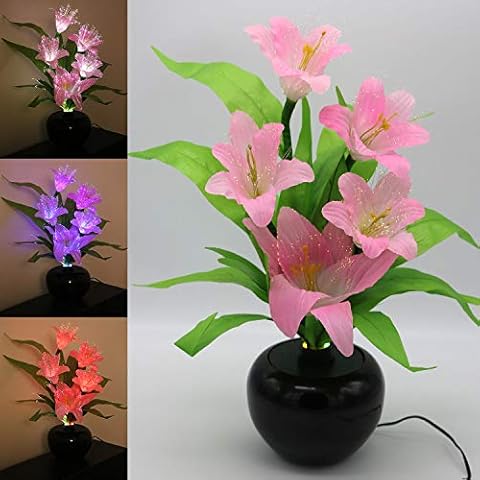 TRONJE LED Flor Artificial Lirio 49cm Cover