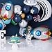 2 Pcs Rocket Shaped Big Mylar Foil Balloon Universe Space Theme Birthday Party Decorations