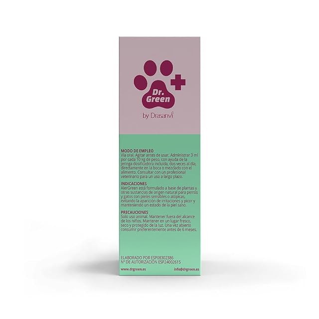 Foto 7 de 7 de Alergia en Perros y Gatos con Alergreen Solucion Oral 250ml de Drasanvi