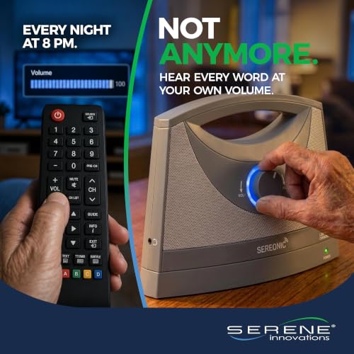 Image of SEREONIC Wireless TV Speakers for Hard of Hearing - Portable, Powerful, and Convenient