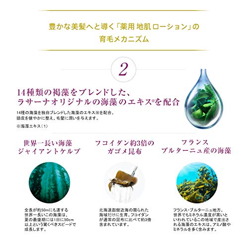 ラサーナ (La Sana) 薬用 地肌 ローション (150ml / シトラス ＆ フローラルのさわやかな香り) 頭皮マッサージ 頭皮 保湿/頭皮ケア 頭皮保湿ローション