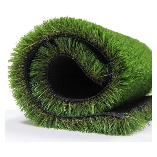 Alfombra de césped artificial para exteriores, autodrenante, para patios, jardines, balcones, fácil de limpiar, perfecta para mejorar el paisajismo
