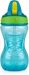Nuby Copo Com Canudo Rígido Retrátil 300Ml Azul