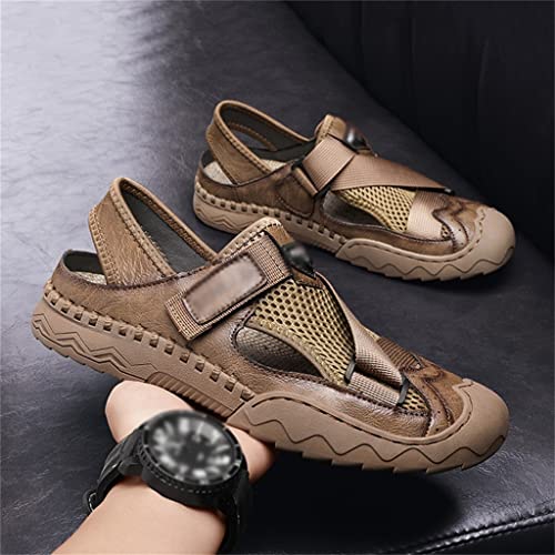 Men Shoes Casual Shoes Hiking Handmade Sandals Lightweight Non-Slip Driving Flats Climbing Outdoor Shoes Beach(43)2