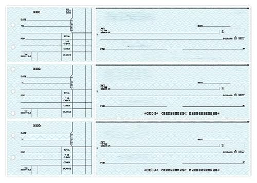 ABC Business Size Checks, 3-on-a-Page with Side-Tear Vouchers 500