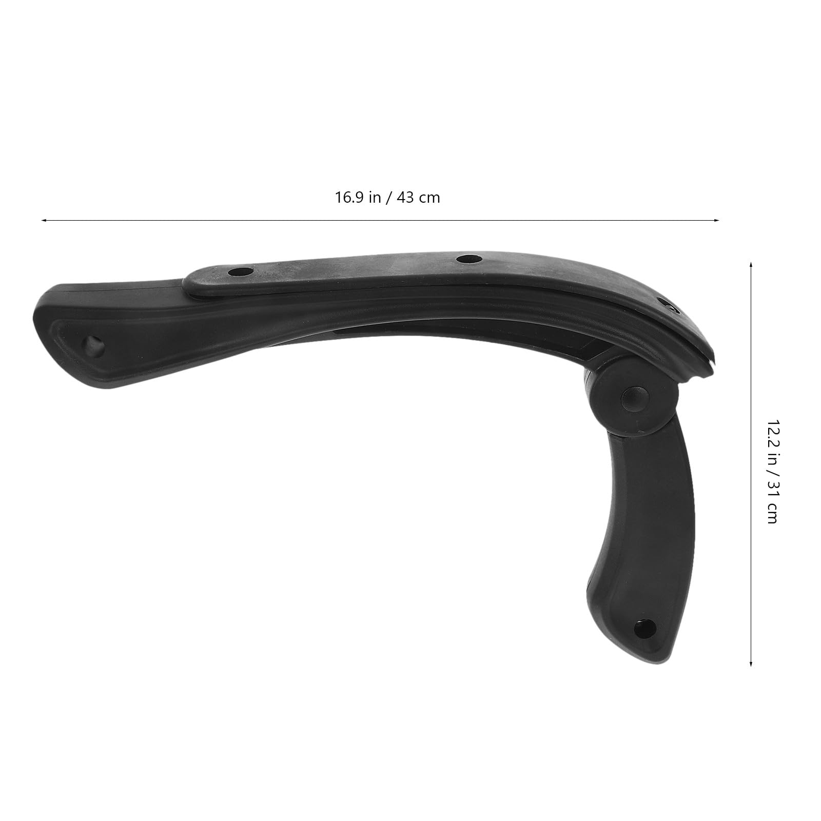 Lurrose Braccioli Robusti per Sedia Plastica 2 Pezzi Ricambi per Ufficio e Casa Supporto Mani e Installazione Professionale Resistente