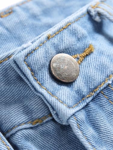 Men's Ripped Street Slim Straight-Cut Denim Pants 5