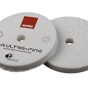 RUPES Ultrafine D-A Microfiber Pad White 160mm, Single Pad