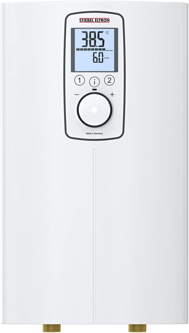 STIEBEL ELTRON DCE-X 10/12 kW Premium Water Heater, Compact Size, tankless, instantaneous, Suitable for Showers, 220/240 V, Precise Temperature Output, oversink Installation, 238159