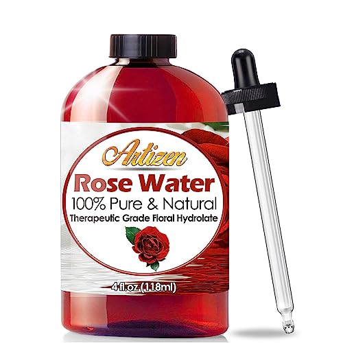 Artizen 100% Pure Rose Water (HUGE 4 OUNCE BOTTLE) Natural Morocc...