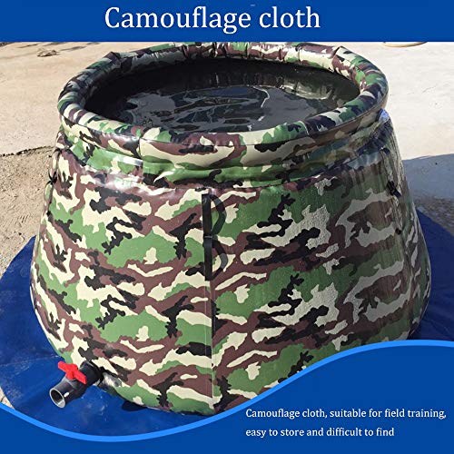 Draagbare wateropslagcontainer met grote capaciteit en waterklepAgrarische inklapbare wateropslagemmer met deksel,Buitentraining Noodgeval Wateropslagtank,Voor Landbouw/architectuur - Image 4