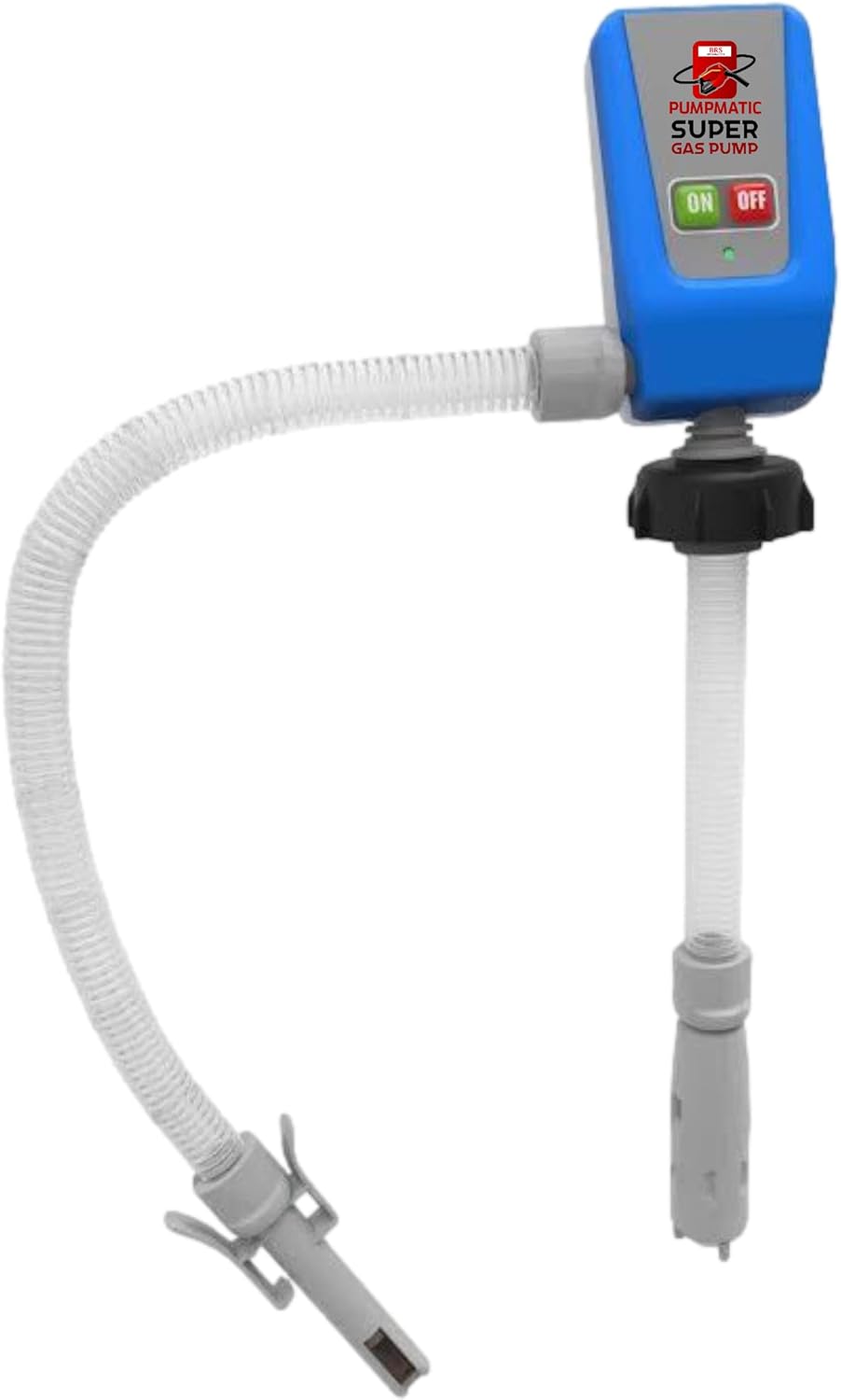 PumpMatic Super Gas Pump Battery Powered Fuel Transfer Pump Extra Long