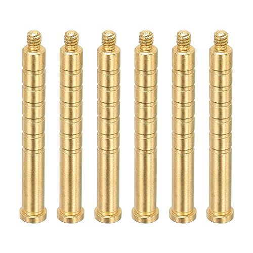 PATIKIL 150 Grain Archery Arrow Insert 0.244 Inch, 6 Pack Brass Arrow Weight Bolt for Field Points Shaft