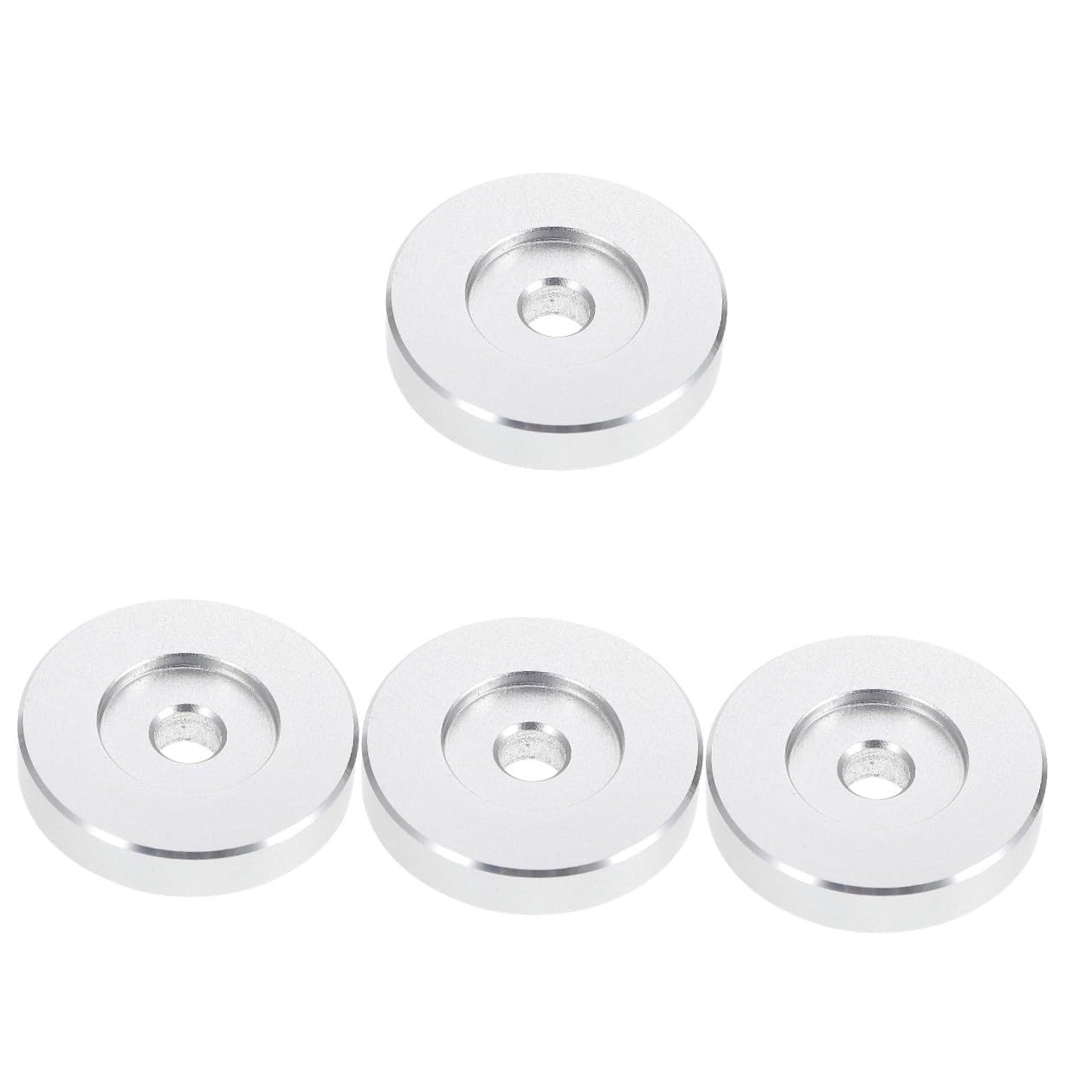 OSALADI Adattatore Per Giradischi in Metallo Da 45 Mm 4 Pezzi Design Stabile Per Giradischi Da 7 Pollici
