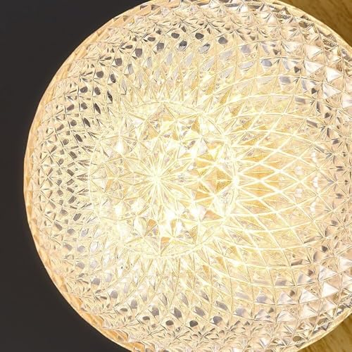 Lámpara de pared para cocina e isla con bola de cristal vintage 5