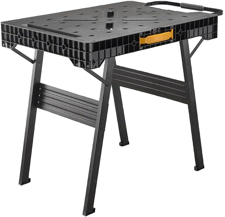 Stanley FatMax foldable workbench (loadable up to 455kg, with metal legs for maximum stability, large work surface, with practical handle, for quick assembly) FMST1-75672