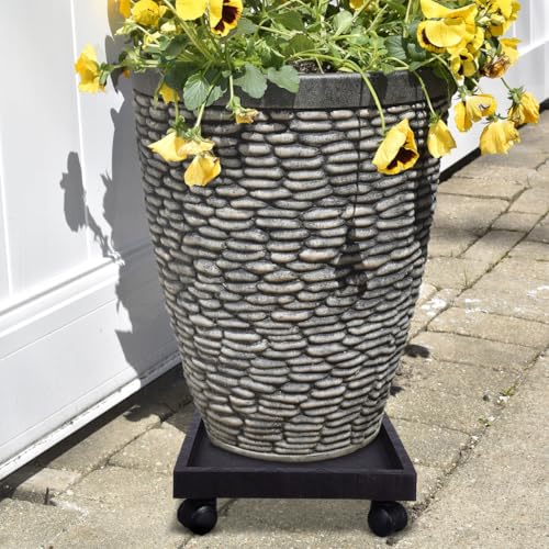 Support de pot de fleurs pour sol protégé et déplacement facile - 6