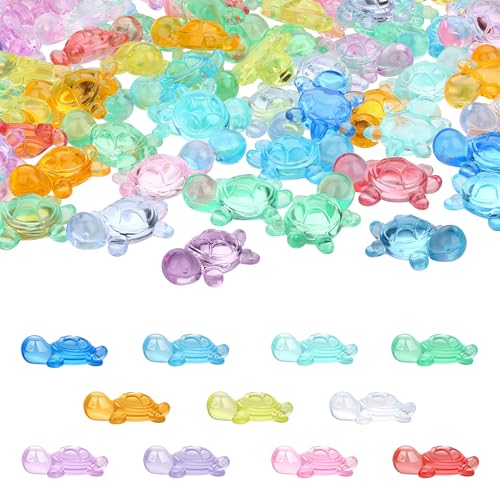 YATOJUZI Mini Turtle Figures Easter Egg Fillers Resin Animals to Hide Cute Trinkets Tiny Small Plastic Turtles Figurines in Bulk Wholesale for Vase Fillers Party Favors Centerpiece Decorations