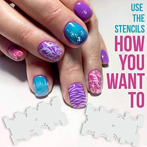 Custom Body Art Airbrush Nail Stencils - Design Series Set # 3 Includes 20 Individual Nail Templates With 12 Designs Each For A Total Of 240 Designs Of Series #3 #TOP2