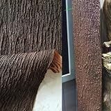 HAISENGO Artificial Tree Bark - 39.37x19.69 Inch Lifelike Garden Decor & DIY Tree Bark Camouflage Cover for Poles, Pipes, Stumps, and Outdoor Décor